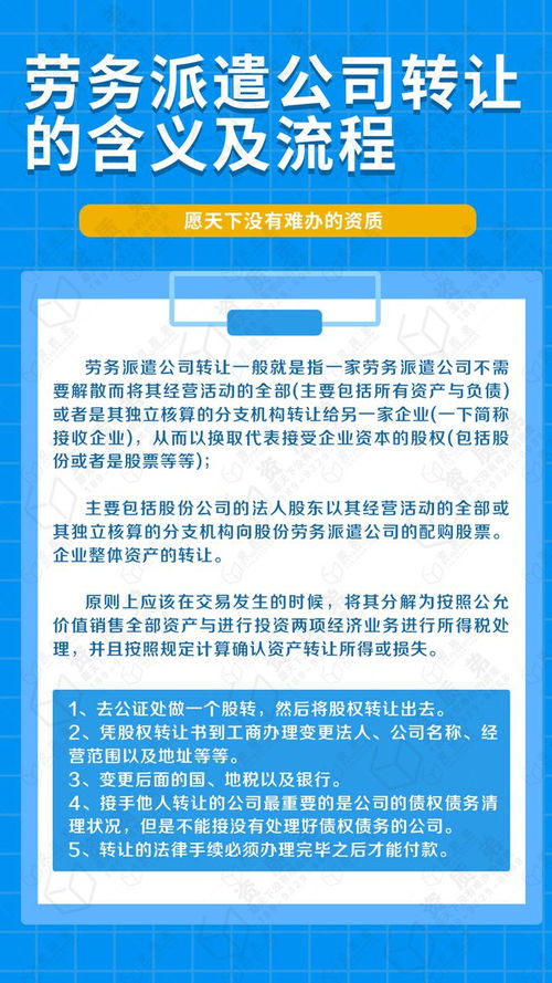 勞務派遣經營許可證轉讓全流程解析及風險規避指南